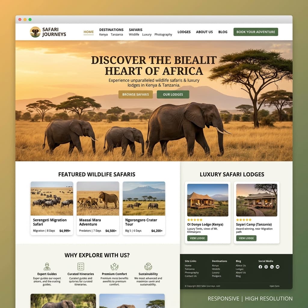 How to Build a Safari Website That Attracts International Clients