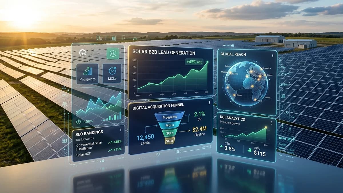 Digital Marketing for Solar Energy Companies Lead Generation