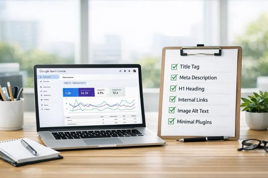 SEO checklist for optimizing a new website for Google Search